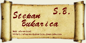 Stepan Bukarica vizit kartica
